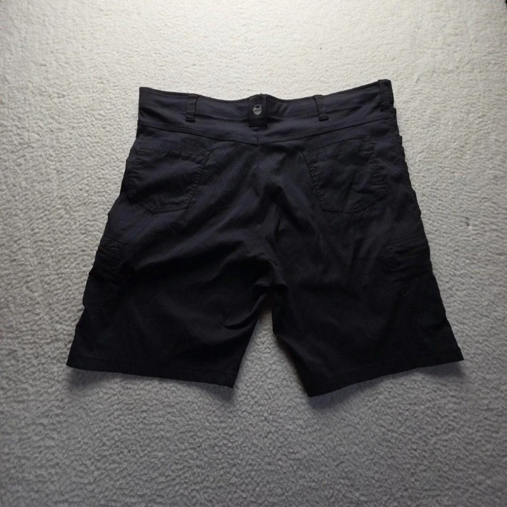Wrangler Cargo Shorts Mens 44 Black Nylon Spandex Microfiber 10 Inseam Casual